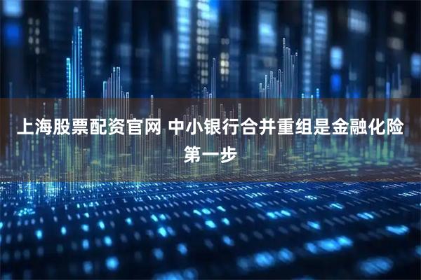 上海股票配资官网 中小银行合并重组是金融化险第一步