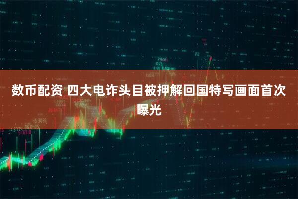 数币配资 四大电诈头目被押解回国特写画面首次曝光